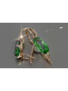Plata soviética rusa chapada en oro rosa 925 Alejandrita Rubí Esmeralda Zafiro Aguamarina Zircón ... Pendientes VEC011RP