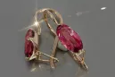 Russisches sowjetisches Silber Rosé vergoldet 925 Alexandrit Rubin Smaragd Saphir Aquamarin Zirkon ... Ohrringe vec011rp
