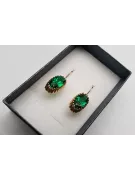 Russisches sowjetisches Silber Rosé vergoldet 925 Alexandrit Rubin Smaragd Saphir Aquamarin Zirkon ... Ohrringe vec047rp