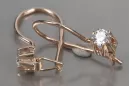 Russisches sowjetisches Silber Rosé vergoldet 925 Alexandrit Rubin Smaragd Saphir Aquamarin Zirkon ... Ohrringe vec053rp