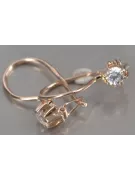 Russisches sowjetisches Silber Rosé vergoldet 925 Alexandrit Rubin Smaragd Saphir Aquamarin Zirkon ... Ohrringe vec053rp