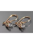 Vintage silver rose gold plated 925 Alexandrite Ruby Emerald Sapphire Aquamarine Zircon ... earrings vec053rp