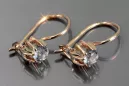 Russisches sowjetisches Silber Rosé vergoldet 925 Alexandrit Rubin Smaragd Saphir Aquamarin Zirkon ... Ohrringe vec053rp