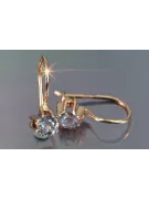 Russisches sowjetisches Silber Rosé vergoldet 925 Alexandrit Rubin Smaragd Saphir Aquamarin Zirkon ... Ohrringe vec053rp