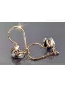 Russisches sowjetisches Silber Rosé vergoldet 925 Alexandrit Rubin Smaragd Saphir Aquamarin Zirkon ... Ohrringe vec053rp