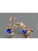 Vintage silver rose gold plated 925 Alexandrite Ruby Emerald Sapphire Aquamarine Zircon ... earrings vec053rp