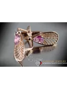 Russisches sowjetisches Silber Rosé vergoldet 925 Alexandrit Rubin Smaragd Saphir Aquamarin Zirkon ... Ohrringe vec067rp