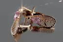 Russisches sowjetisches Silber Rosé vergoldet 925 Alexandrit Rubin Smaragd Saphir Aquamarin Zirkon ... Ohrringe vec067rp