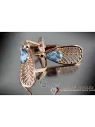 Russisches sowjetisches Silber Rosé vergoldet 925 Alexandrit Rubin Smaragd Saphir Aquamarin Zirkon ... Ohrringe vec067rp