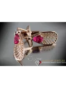 Russisches sowjetisches Silber Rosé vergoldet 925 Alexandrit Rubin Smaragd Saphir Aquamarin Zirkon ... Ohrringe vec067rp
