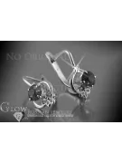 Vintage silver rose gold plated 925 Alexandrite Ruby Emerald Sapphire Aquamarine Zircon ... earrings vec099sgp