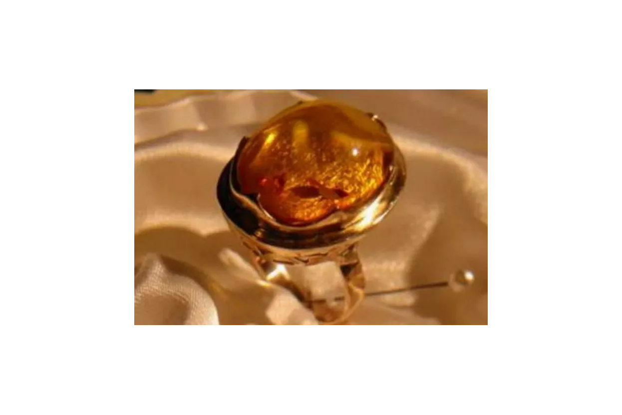 Русская роза Советский розовый СССР красный 585 583 золото янтарное кольцо vrab013