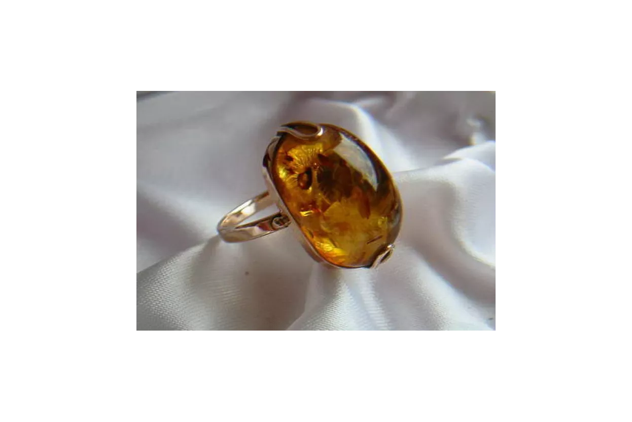 Руска роза Съветски розов СССР червен 585 583 златен кехлибарен пръстен vrab030