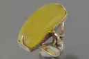Russian rose Soviet pink USSR red 585 583 gold amber ring vrab047