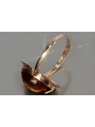 Russian rose Soviet pink USSR red 585 583 gold amber ring vrab055