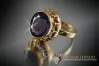 Russian Soviet Rose Gold Ring 14K Alexandrite Ruby Emerald Sapphire Zircon 585 vrc003