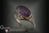 Russian Soviet Rose Gold Ring 14K Alexandrite Ruby Emerald Sapphire Zircon 585 vrc006