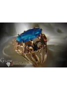 Sovietic rus a crescut 14k 585 aur Alexandrite Ruby Emerald Safir Zircon inel vrc008