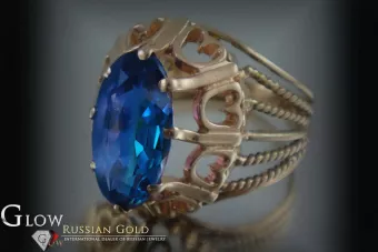 Russian Soviet rose 14k 585 gold Alexandrite Ruby Emerald Sapphire Zircon ring  vrc008