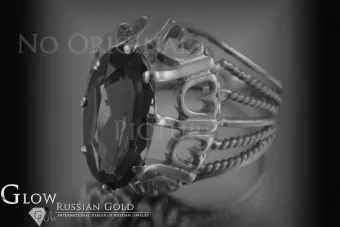 Ruso Soviet rosa 14k 585 oro Alejandrita Rubí Esmeralda Zafiro Zircón anillo vrc008