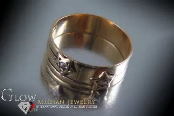 Vintage rose 14k 585 gold Alexandrite Ruby Emerald Sapphire Zircon ring  vrc010