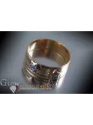 Russisch Sowjetrosa 14 Karat 585 Gold Alexandrit Rubin Smaragd Saphir Zirkon Ring vrc010