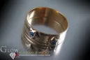 Rosyjska radziecka róża 14k 585 złoto Aleksandryt Rubin szmaragdowy szafirowy pierścionek z cyrkonią vrc010