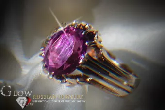 Руска съветска роза 14k 585 злато Александрит Рубин Изумруд Сапфир Циркон пръстен vrc013