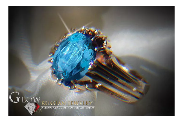 Sovietic rus a crescut 14k 585 aur Alexandrite Ruby Emerald Safir Zircon inel vrc013