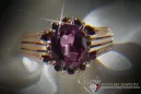 Ruso Soviet rosa 14k 585 oro Alejandrita Rubí Esmeralda Zafiro Zircón anillo vrc013