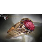 Rosyjska róża radziecka 14k 585 złoto Aleksandryt Rubinowy szmaragdowy szafirowy pierścionek z cyrkonią vrc013