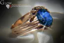 Russisch Sowjetrosa 14 Karat 585 Gold Alexandrit Rubin Smaragd Saphir Zirkon Ring vrc013