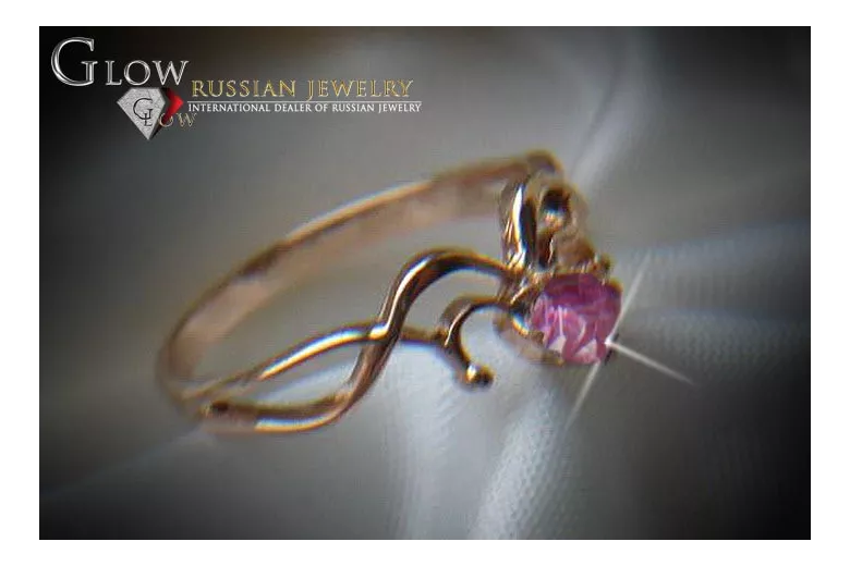 Руски съветски роза 14k 585 злато Александрит Рубин Изумруд Сапфир Циркон пръстен vrc018