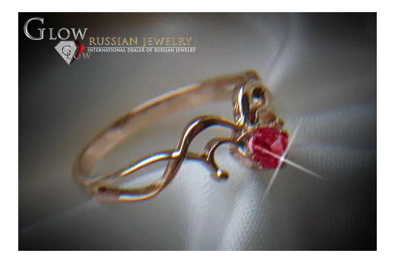 Руски съветски роза 14k 585 злато Александрит Рубин Изумруд Сапфир Циркон пръстен vrc018