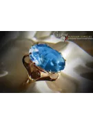 Ruso Soviet rosa 14k 585 oro Alejandrita Rubí Esmeralda Zafiro Zircón anillo vrc019
