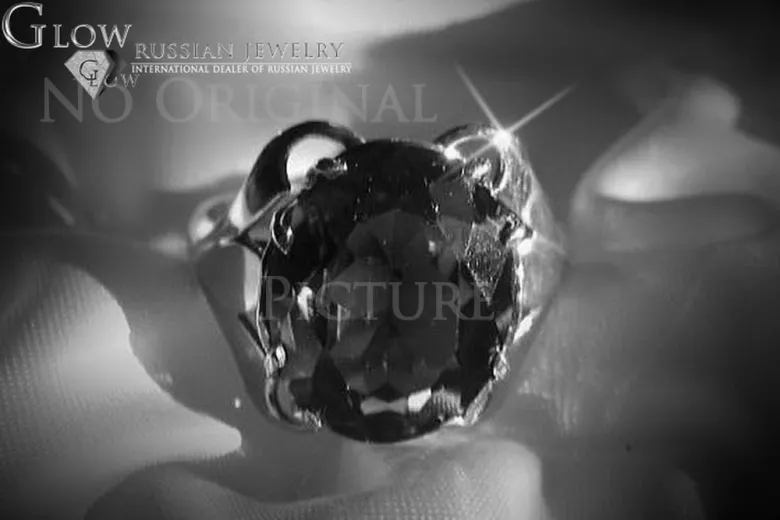 Rosyjska radziecka róża 14k 585 złoto Aleksandryt Rubinowy szmaragdowy szafirowy pierścionek z cyrkonią vrc019