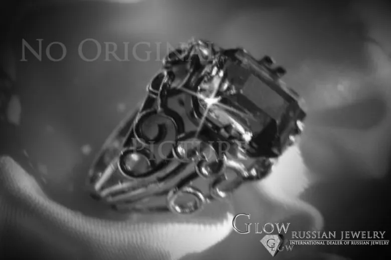 Russian Soviet rose 14k 585 gold Alexandrite Ruby Emerald Sapphire Zircon ring  vrc021