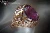 Russian Soviet Rose Gold Ring 14K Alexandrite Ruby Emerald Sapphire Zircon 585 vrc024
