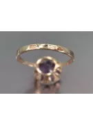 Radziecki 14k 585 złoty Rosyjski pierścionek z różowego złota z Aleksandrytem Rubinem Szafirem Szmaragdem Cyrkonią vrc051