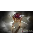 Sovieticul rus a crescut 14k 585 aur Alexandrite Ruby Emerald Safir Zircon inel vrc051