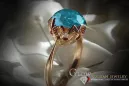 Radziecki 14k 585 złoty Rosyjski pierścionek z różowego złota z Aleksandrytem Rubinem Szafirem Szmaragdem Cyrkonią vrc051