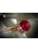 Russian Soviet rose 14k 585 gold Alexandrite Ruby Emerald Sapphire Zircon ring  vrc051