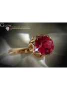 Russisch Sowjetrosa 14 Karat 585 Gold Alexandrit Rubin Smaragd Saphir Zirkon Ring vrc051