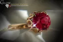 Russisch Sowjetrosa 14 Karat 585 Gold Alexandrit Rubin Smaragd Saphir Zirkon Ring vrc051