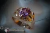 Russian Soviet Rose Gold Ring 14K Alexandrite Ruby Emerald Sapphire Zircon 585 vrc054