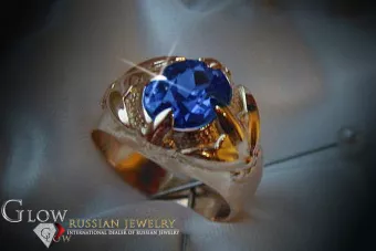 Rusă sovietică Rose Gold Ring 14K Alexandrite Ruby Emerald Safir Zircon 585 vrc054