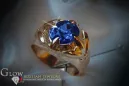 Russisch Sowjetrosa 14 Karat 585 Gold Alexandrit Rubin Smaragd Saphir Zirkon Ring vrc054