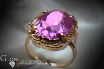 Российская Советская роза 14к 585 золото Александрит Рубин Изумруд Сапфир Циркон кольцо vrc056
