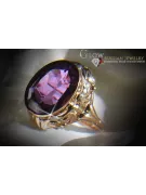 Sovietic rus a crescut 14k 585 aur Alexandrite Ruby Emerald Safir Zircon inel vrc061