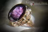 Russian Soviet Rose Gold Ring 14K Alexandrite Ruby Emerald Sapphire Zircon 585 vrc061